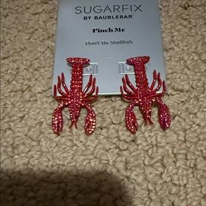 Sugarfix by BaubleBar Red Lobster Earrings